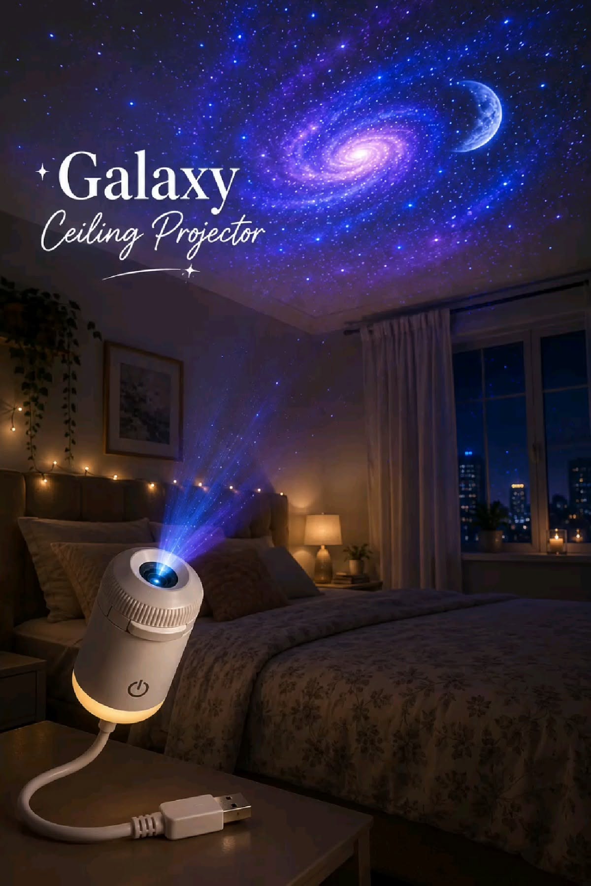 Portable Mini USB Starry Sky Projection Lamp