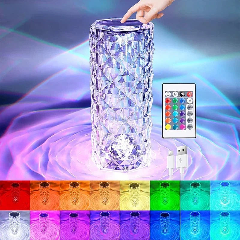 CrystalGlow™ – Premium Crystal LED Table Lamp