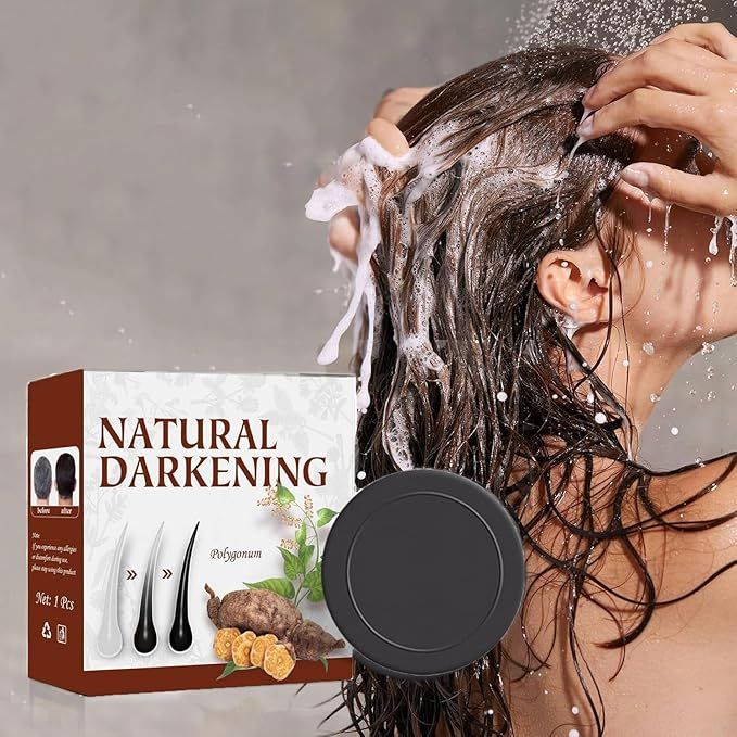 Natural Organic Hair Darkening Shampoo Bar & Conditioner