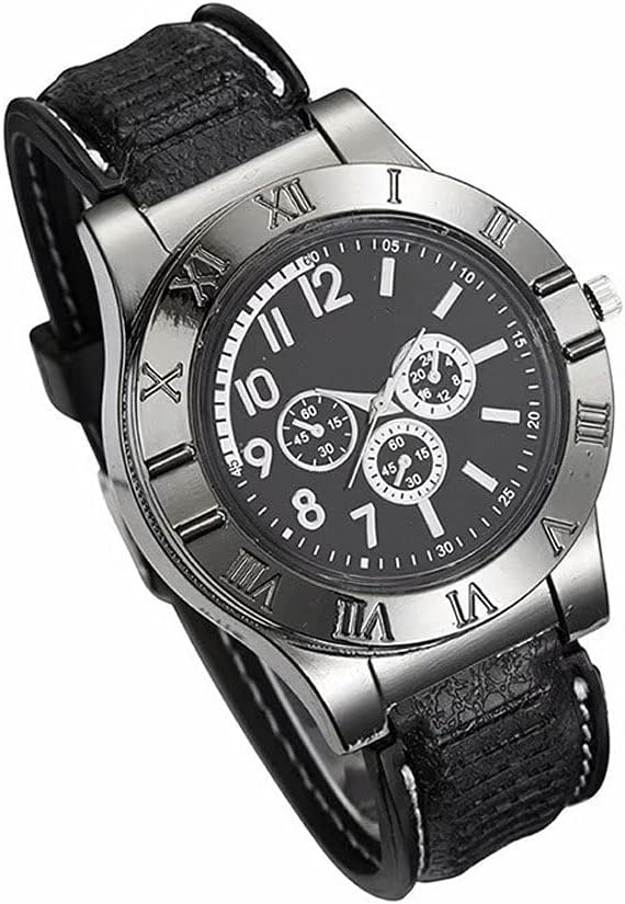 New Military USB Lighter Watch Men&