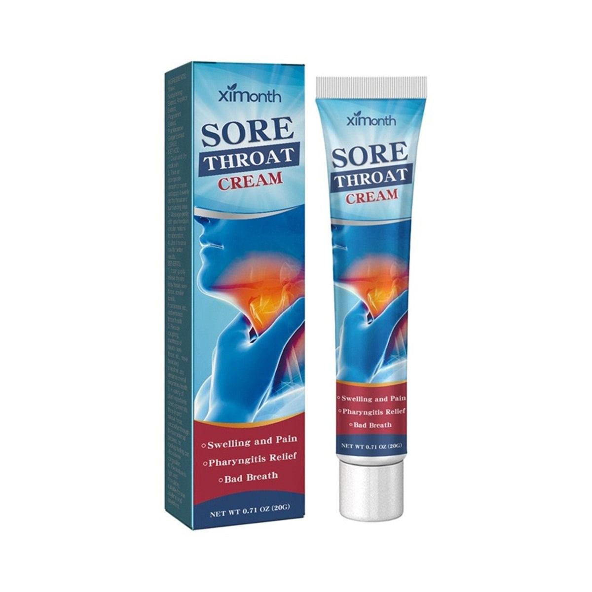 Sore Throat Relief Cream – Topical Pharyngitis Ointment
