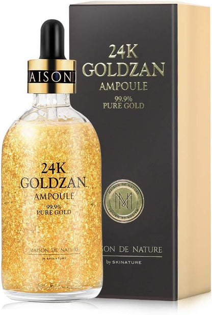 24K GOLDZAN Ampoule – 99.9% Pure Gold Brightening Serum
