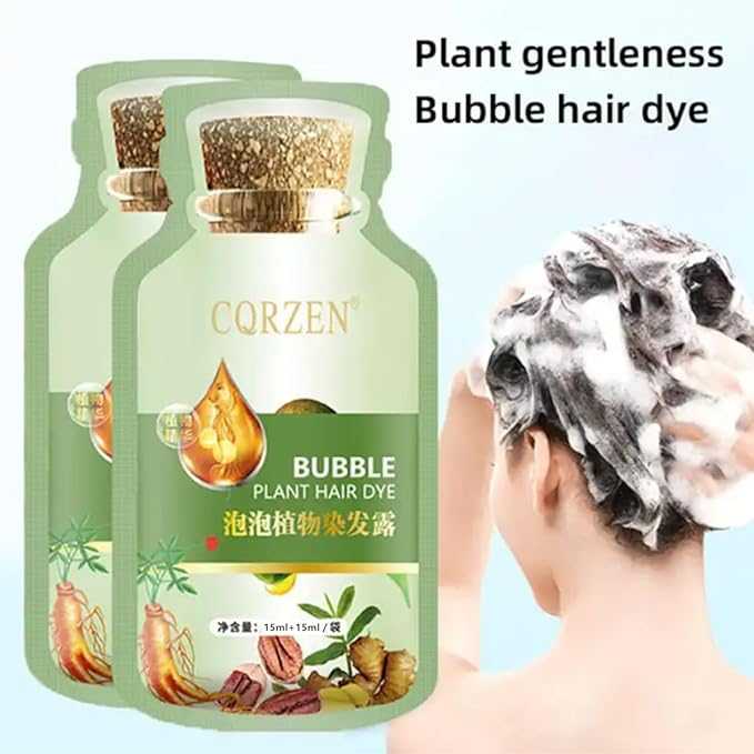 Bubble Plant Herbal Hair Dye – Mild Non-Irritating Color