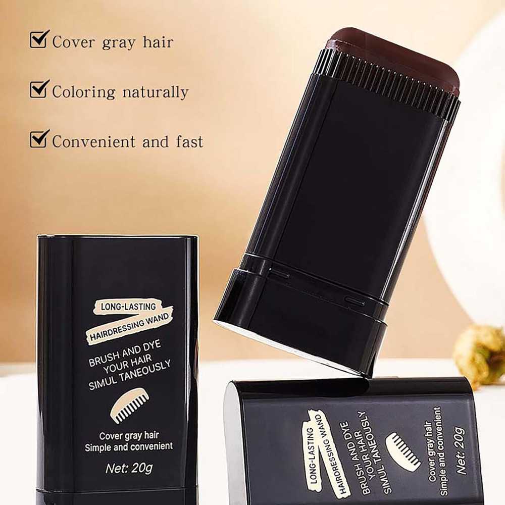Black Hair Dye Stick – Instant Gray Coverage &amp; Root Touch Up