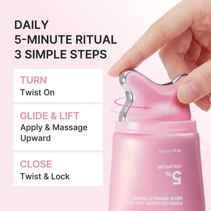 Medicube Neck Wrinkle Cream – Firming Gua Sha Applicator Cream