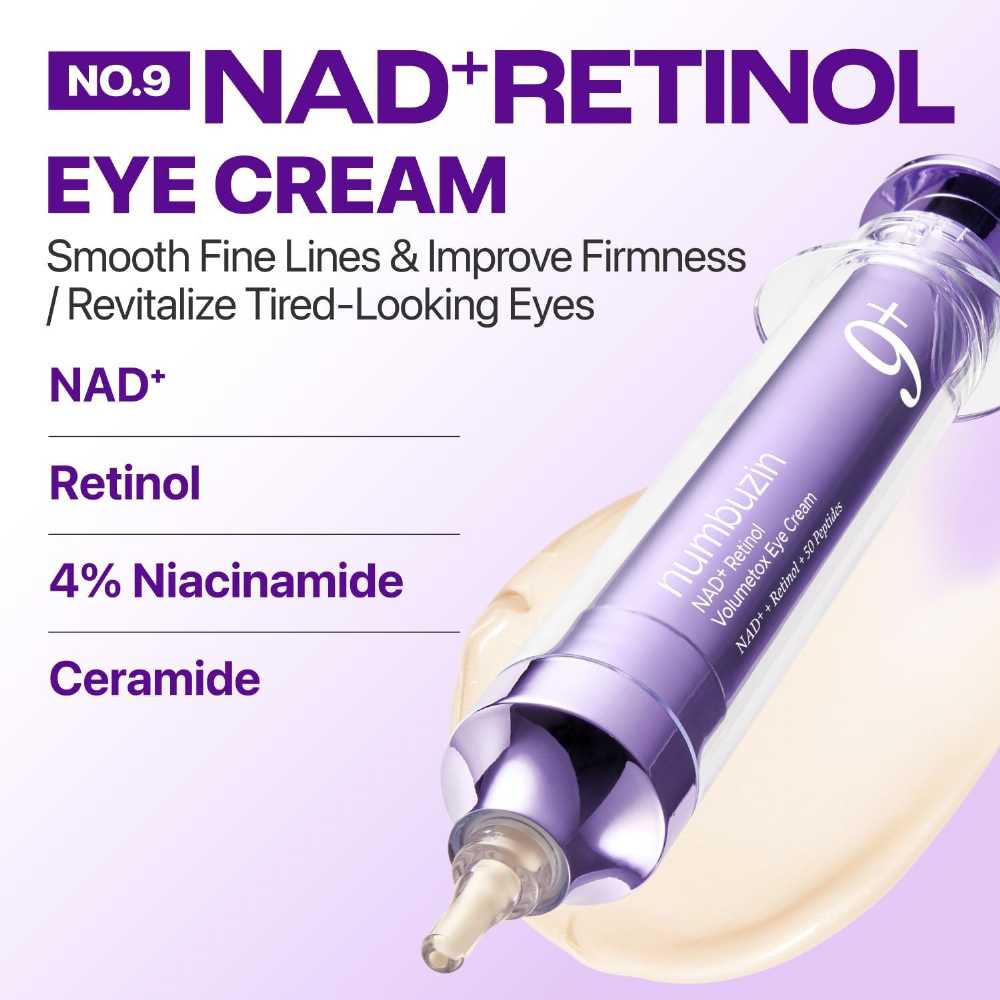 numbuzin No.9 Volumizing Eye Cream – Firming &amp; Anti-Wrinkle Formula