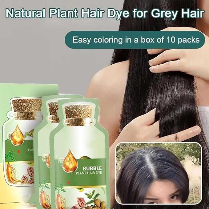 Bubble Plant Herbal Hair Dye – Mild Non-Irritating Color