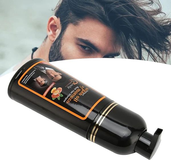 Black Hair Dye Shampoo – Fast Gray Coverage Plant Extract Formula
