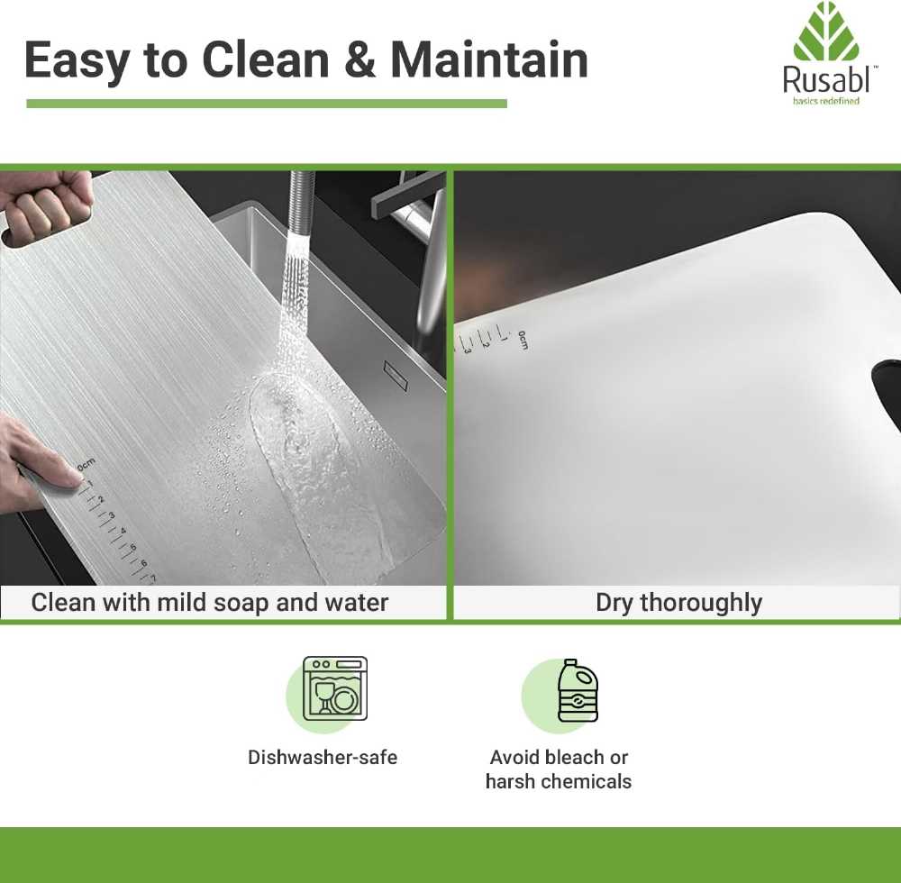 Stainless Steel Chopping Board – Extra Thick Kitchen Cutting Board (34x24cm)