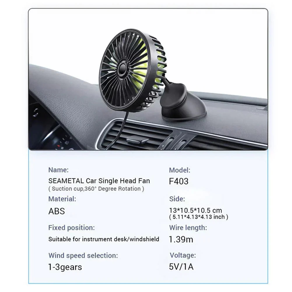 Car Mini Electric Fan Air Conditioner Cooling And Cooling