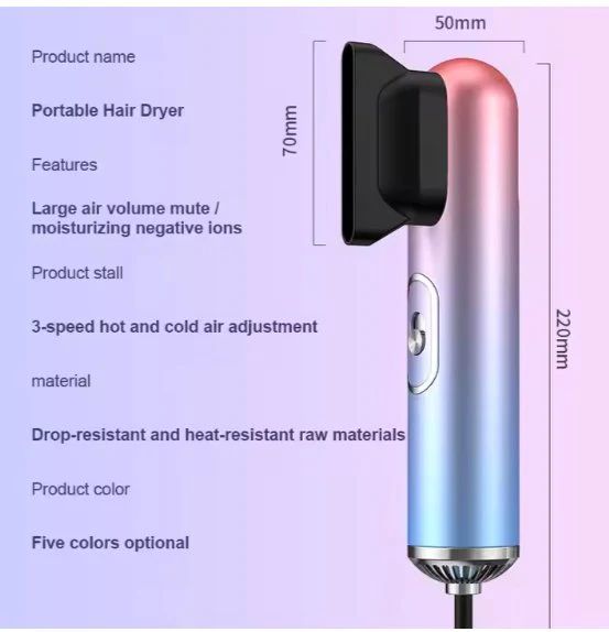 Compact Hair Dryer – Lightweight Travel-Friendly Blow Dryer