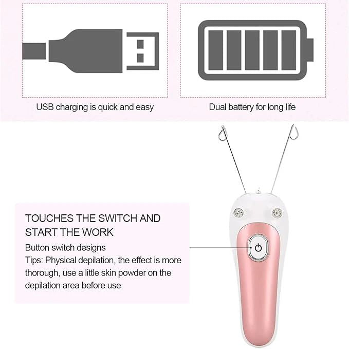 Electric Facial Threading Hair Removal Tool