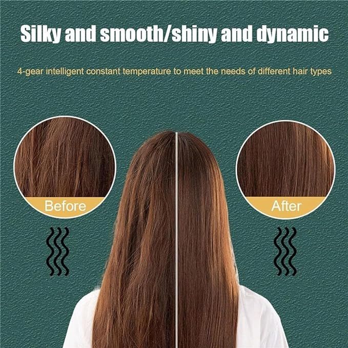 Ionic Hair Straightener Comb – Smooth &amp; Silky Styling Brush