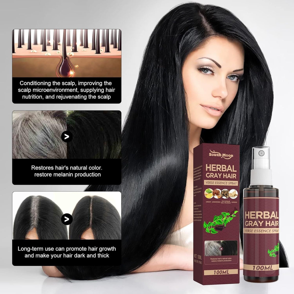 Herbal Hair Darkening Conditioner 100ML – Natural Anti-Loss Formula