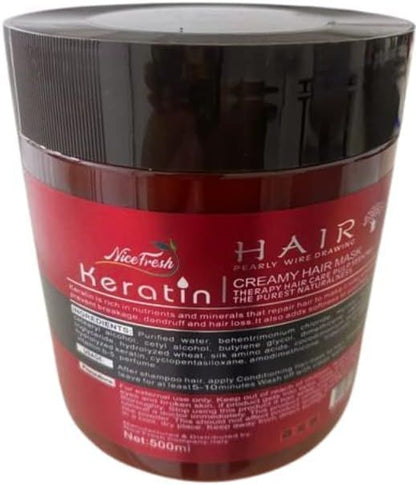 Keratin Hair Mask – Deep Repair &amp; Smoothing Treatment