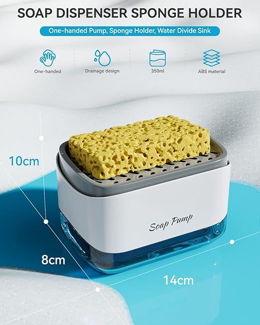 Manual Kitchen Soap Dispenser – Sleek Sink-Side Pump Bottle