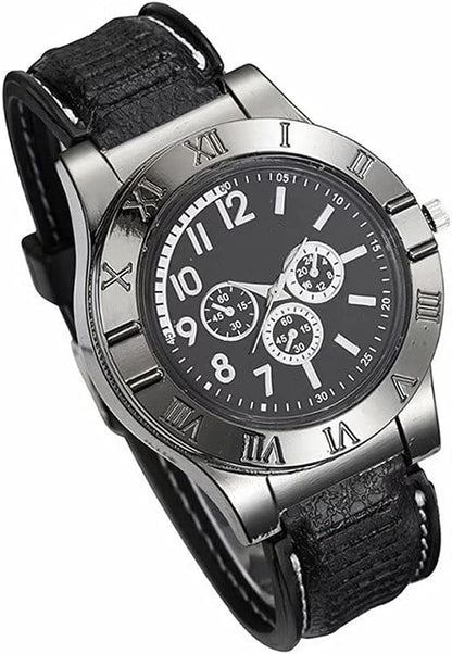 New Military USB Lighter Watch Men&