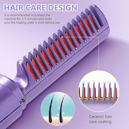 Portable Ionic Hair Straightener Comb – Frizz Control On-The-Go