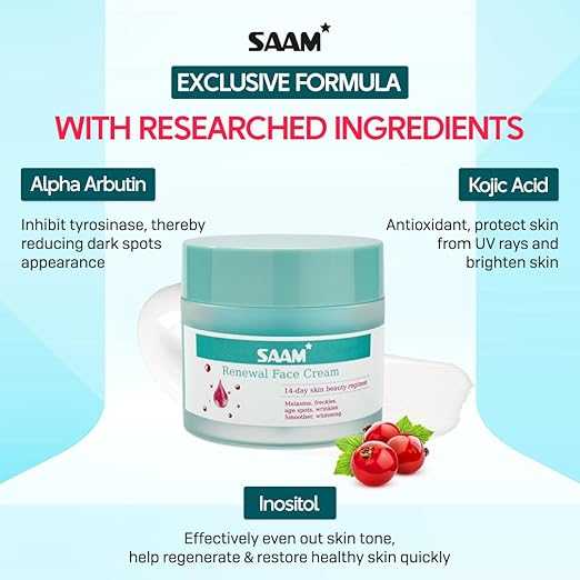SAAM Renewal Face Cream – Melasma &amp; Dark Spot Correcting Cream