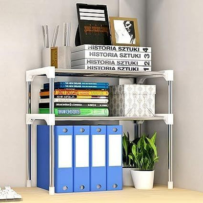 Stainless Steel Kitchen Storage Rack – Easy Assembly Shelf Organizer